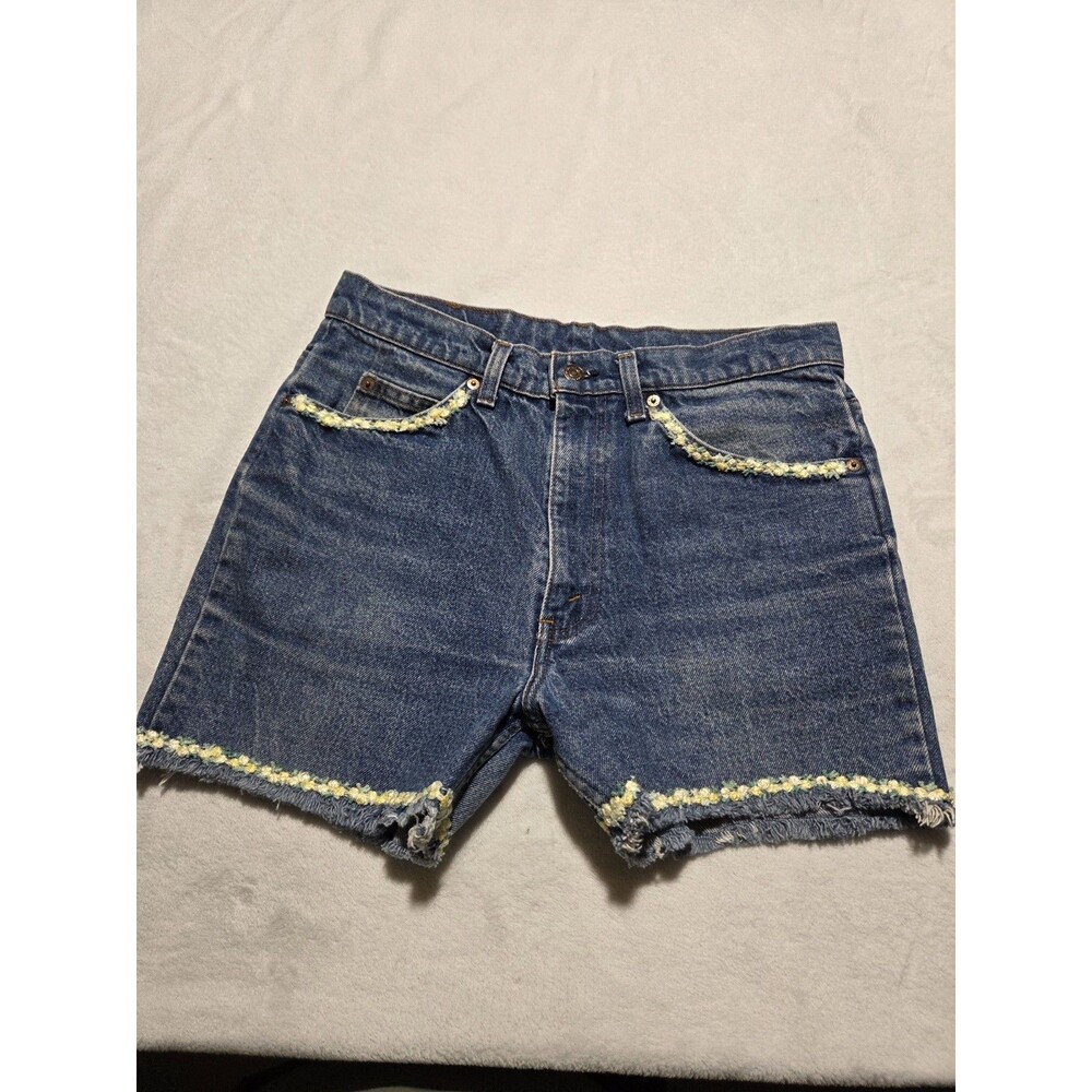 Vintage Orange Tag Levi's Strauss Cut-Off Womens Size 31 Blue Denim Light Wash